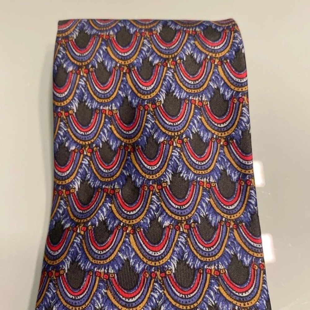 Rochas Multicolor Patterned Tie - image 2